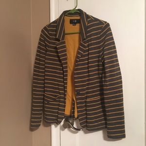 Striped blazer- knitted soft material